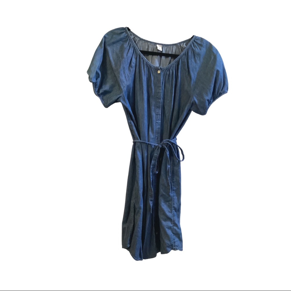 Denim casual dress.